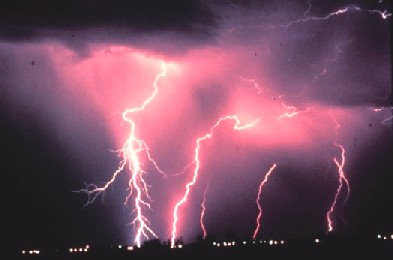 Multiple lightning strikes
